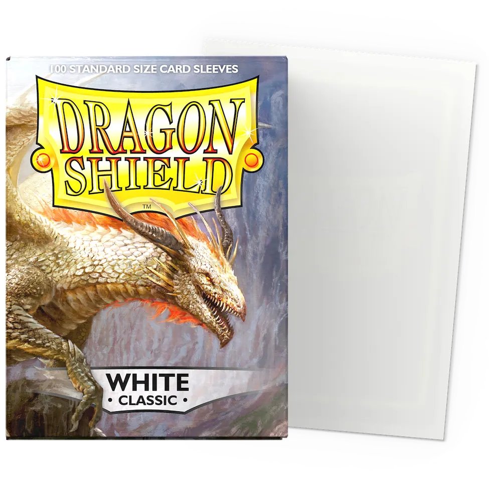 100 Pochettes Classique Format Standard Blanc - Dragon Shield