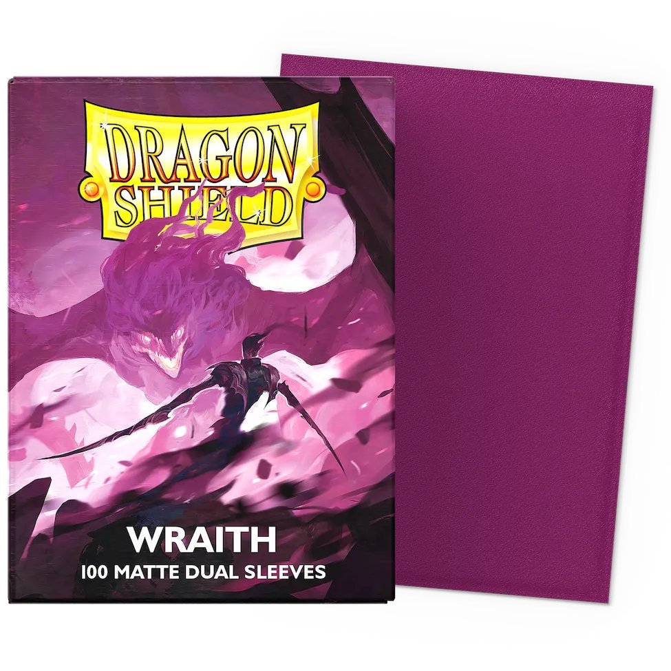 100 Pochettes Double Matte Format Standard Wraith - Dragon Shield