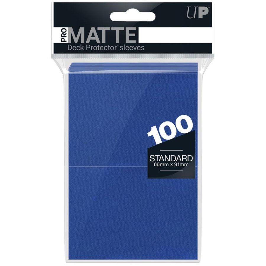 100 pochettes Pro-Matte Format Standard Bleu - Ultra Pro
