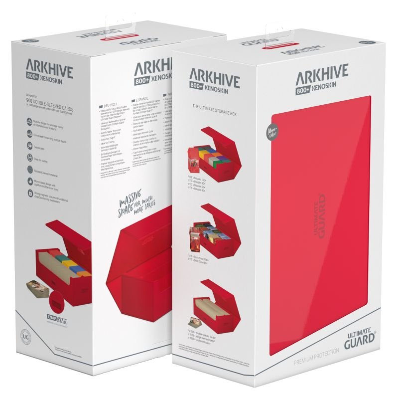 Étui à rabat Arkhive 800+ XenoSkin Rouge - Ultimate Guard