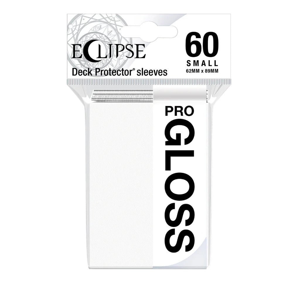 60 pochettes Eclipse Gloss Format Japonais - Blanc Arctique - Ultra Pro