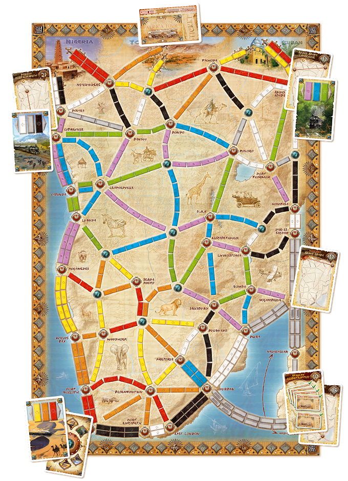 Les Aventuriers du Rail - Ticket To Ride Au coeur de l'Afrique_Jeu-de-société