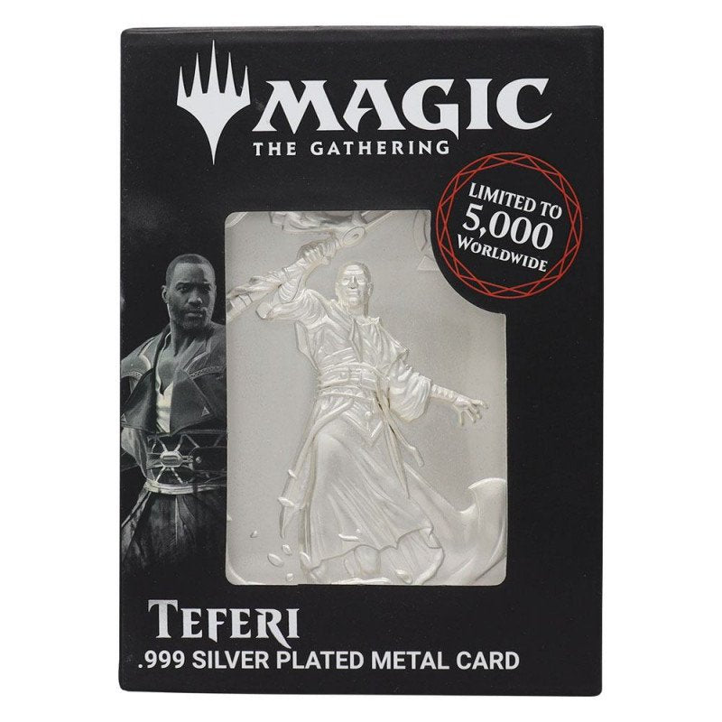 Carte en Métal Plaqué Argent Edition Limitée Téfeiri - Magic