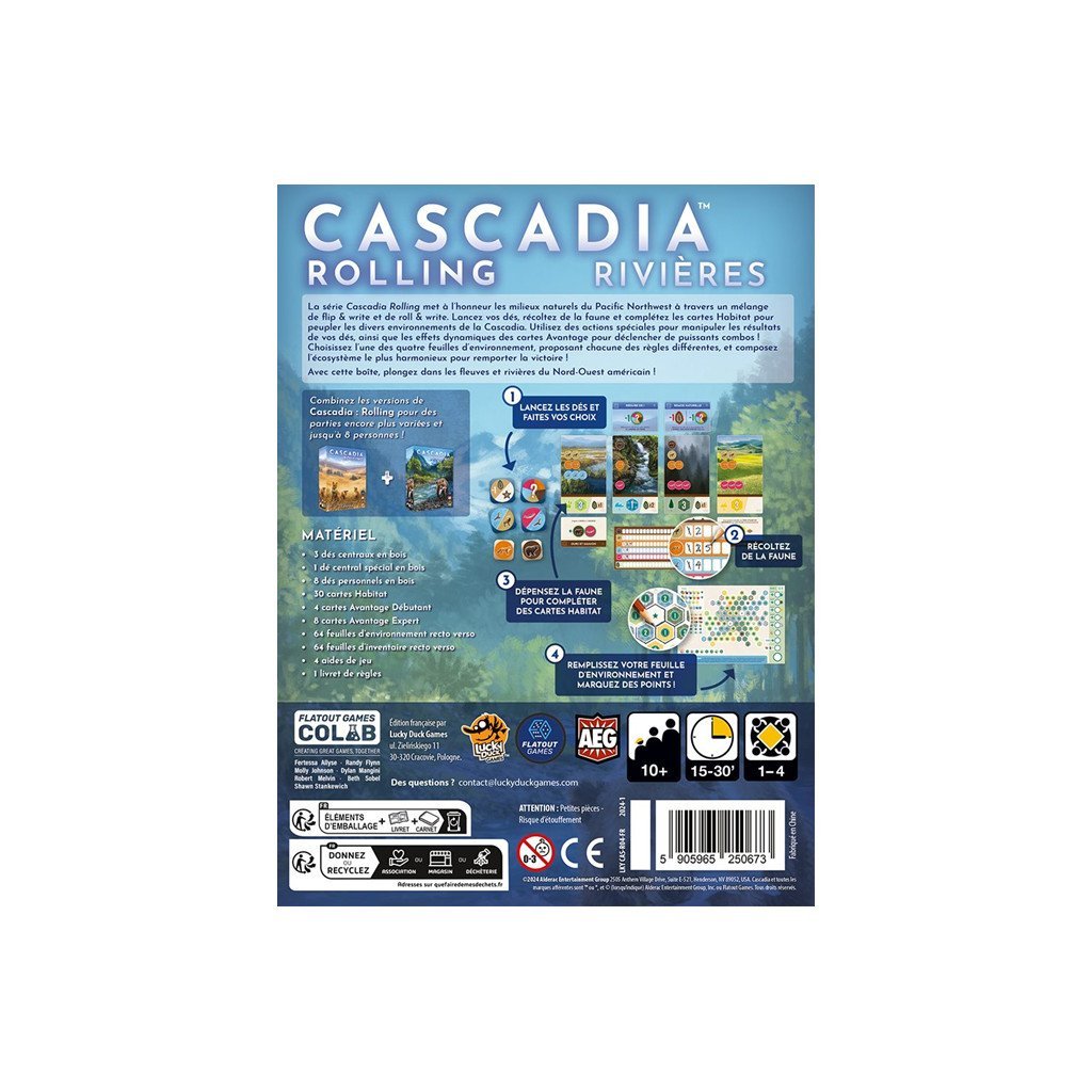 Cascadia Rolling : Rivières_Jeu - de - société