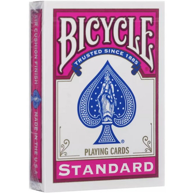 Jeu de 54 Cartes Poker Standard Dos fuchsia - Vélo