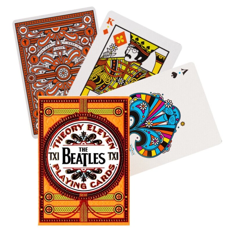 Jeu de 54 Cartes The Beatles Orange - Théorie 11