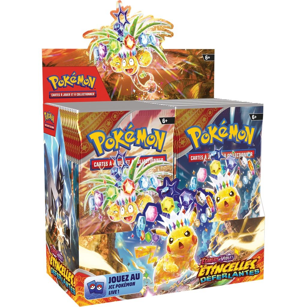 Pokémon EV08 : Ecarlate et Violet - Étincelles Déferlantes - Booster_Jeu - de - société