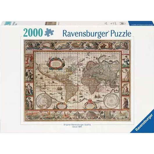 RAVENSBURGER - Casse-tête - 2000p Mappemonde