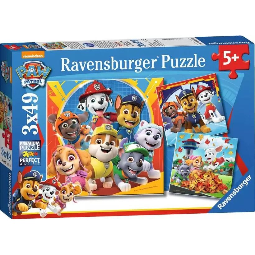 Puzzle 3x49 pièces Ravensburger - Pat'Patrouille