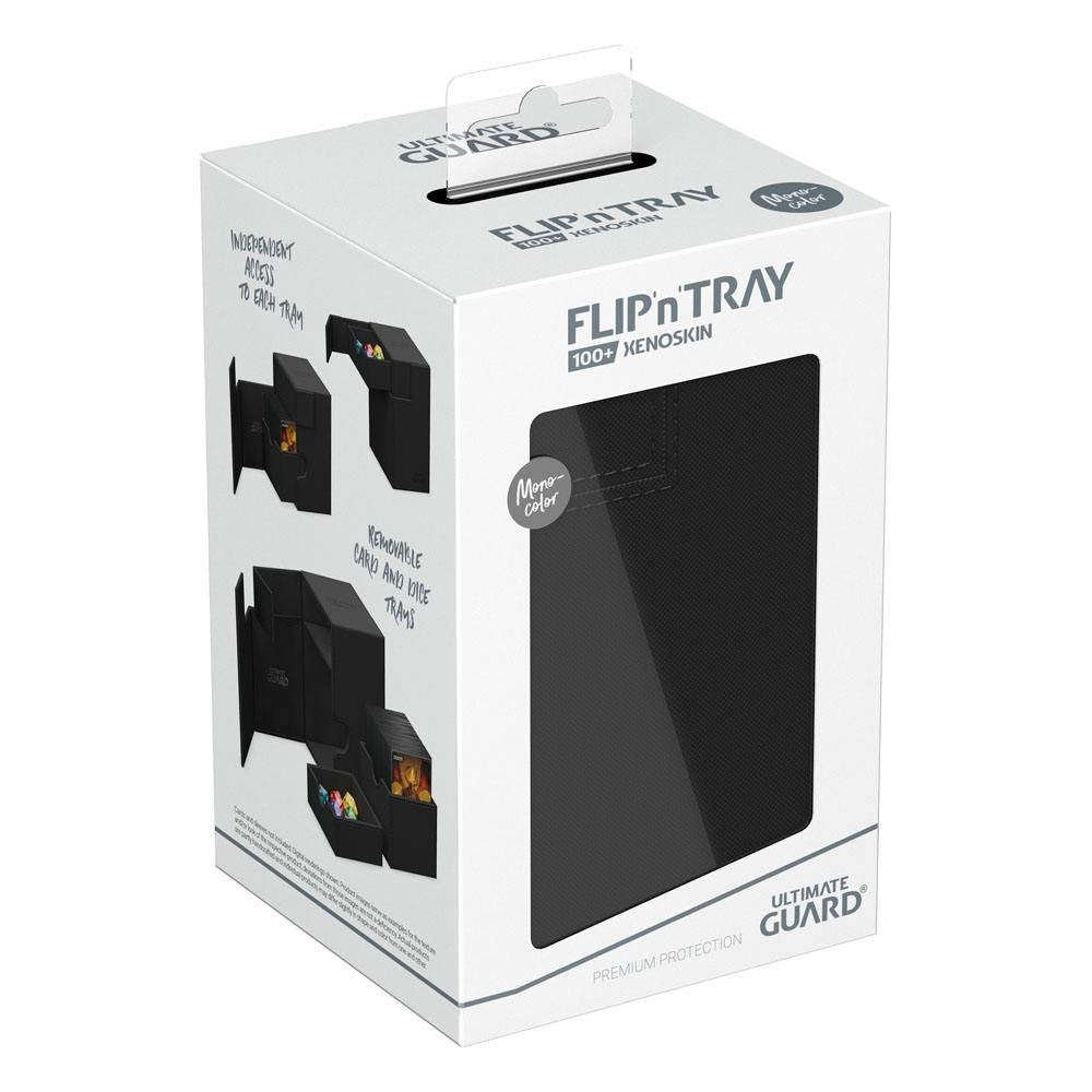 Étui Flip'n'Tray Deck 100+ XenoSkin Noir Monocolore - Ultimate Guard