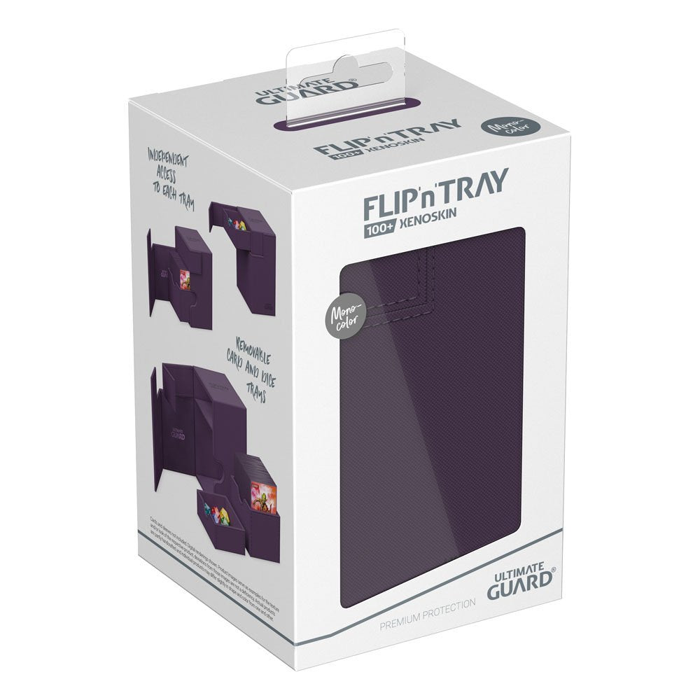 Étui Flip'n'Tray pour deck 100+ XenoSkin Violet Monocolore - Ultimate Guard
