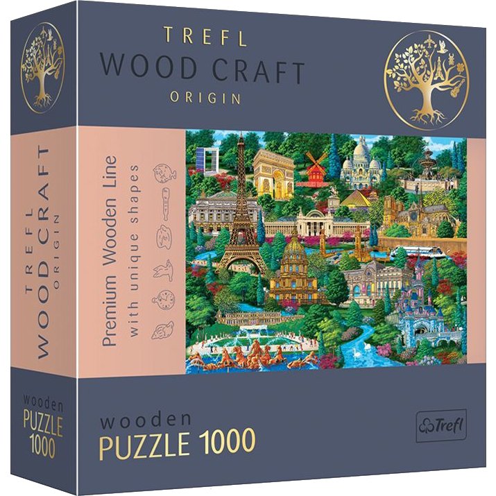 Puzzle 1000 pièces en bois - France (Trefl)
