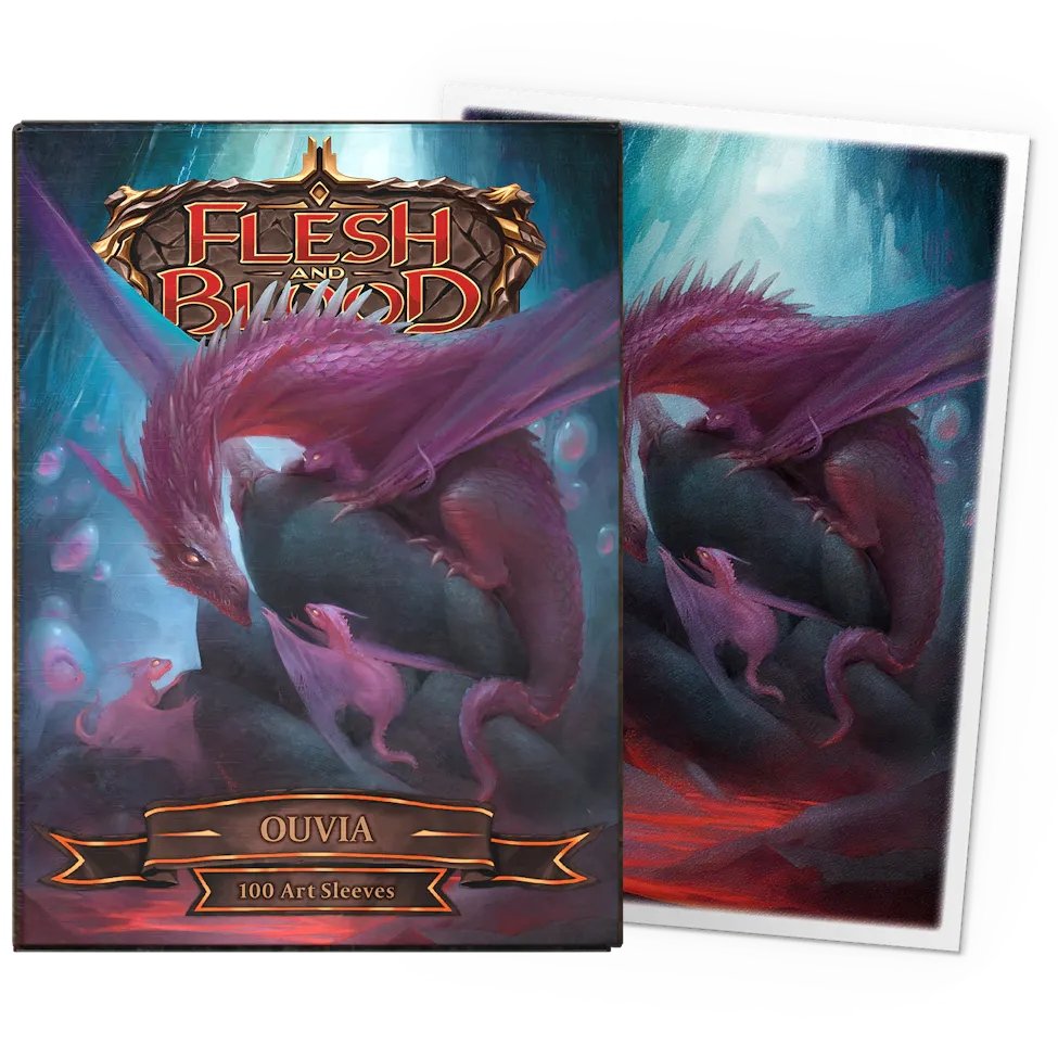 100 Pochettes Matte Art Format Standard Chair et Sang Ouvia - Dragon Shield