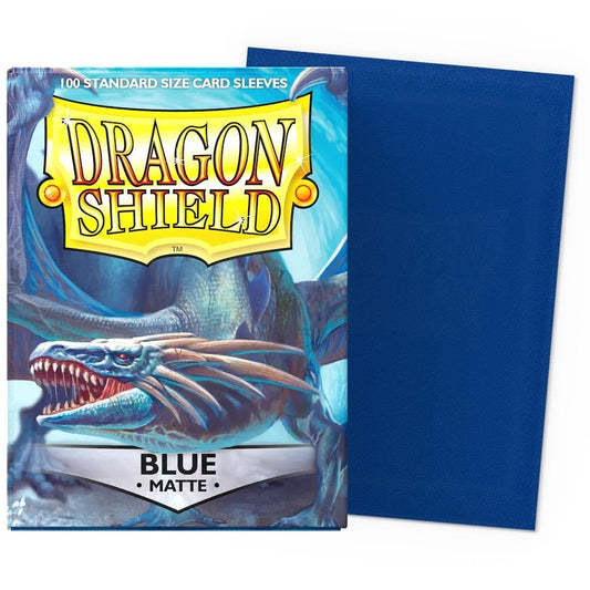 100 Pochettes Matte Format Standard Blue - Dragon Shield