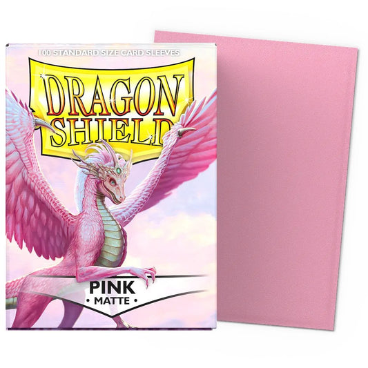 100 Pochettes Matte Format Standard Pink - Dragon Shield