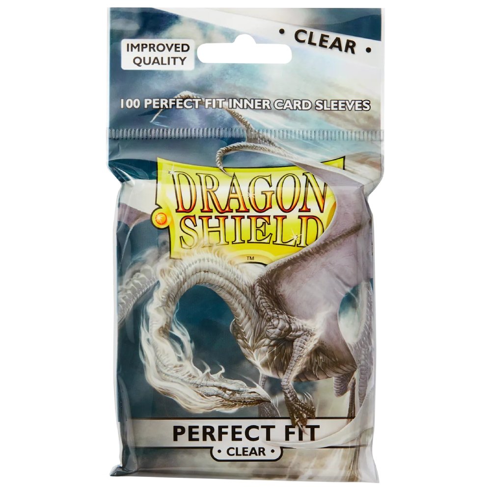 100 sous-pochettes Perfect Fit Format Standard Transparent - Dragon Shield