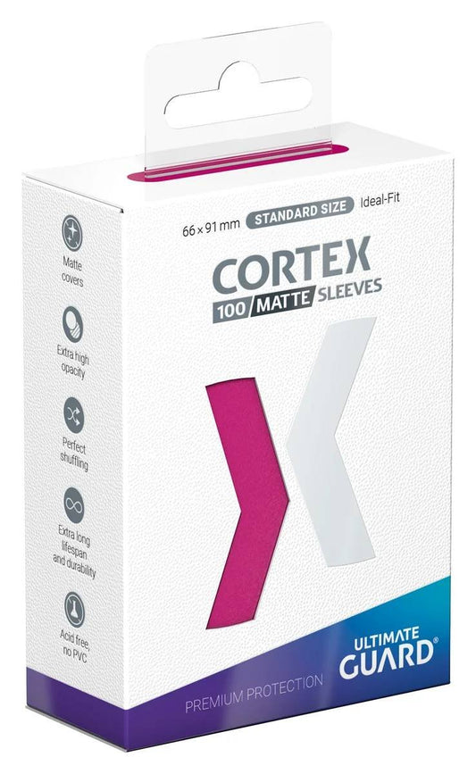 100 pochettes Cortex format Standard Rose Mat - Ultimate Guard