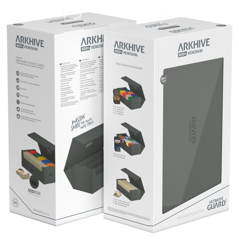 Étui à rabat Arkhive 800+ XenoSkin Gris - Ultimate Guard