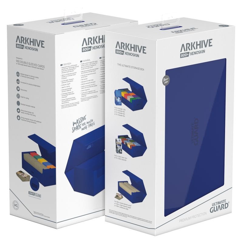 Étui à rabat Arkhive 800+ XenoSkin Bleu - Ultimate Guard