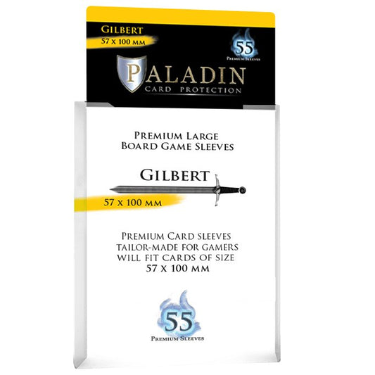 55 pochettes transparentes Gilbert (57 × 100 mm) - Paladin
