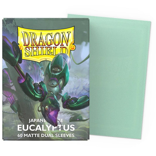 60 Pochettes Dual Matte Format Japonais Eucalyptus - Dragon Shield