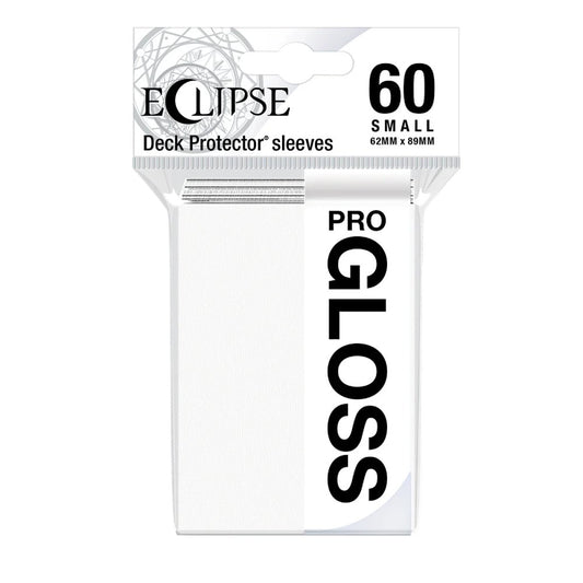 60 pochettes Eclipse Gloss Format Japonais - Blanc Arctique - Ultra Pro