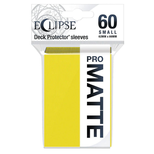 60 pochettes Eclipse Pro-Matte Format Japonais - Jaune Citron - Ultra Pro