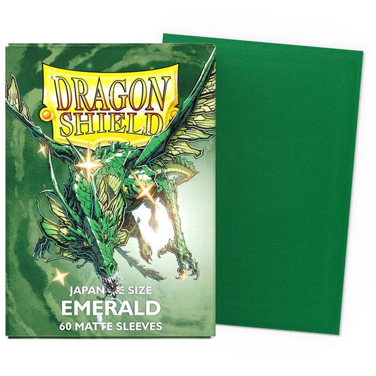 60 Pochettes Matte Format Japonais Emerald - Dragon Shield