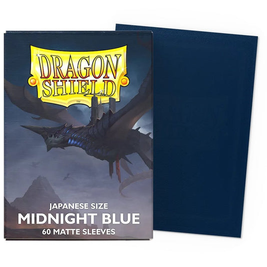 60 Pochettes Matte Format Japonais Midnight Blue - Dragon Shield