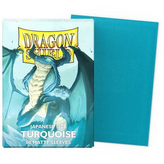 60 Pochettes Matte Format Japonais Turquoise - Dragon Shield