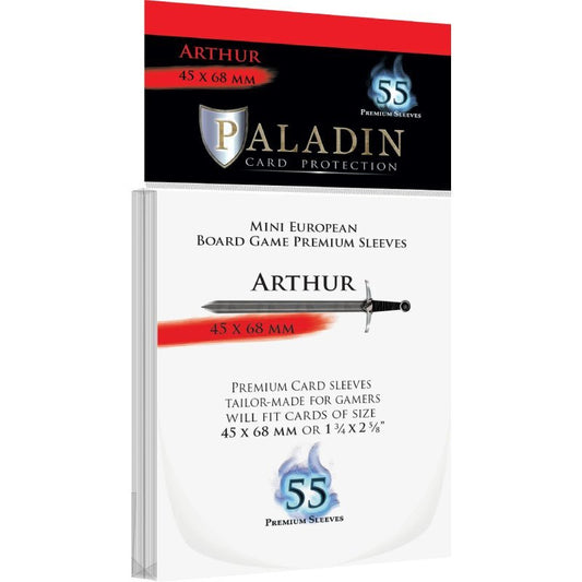 55 pochettes transparentes Arthur Format Mini Européen (45 x 68 mm) - Paladin