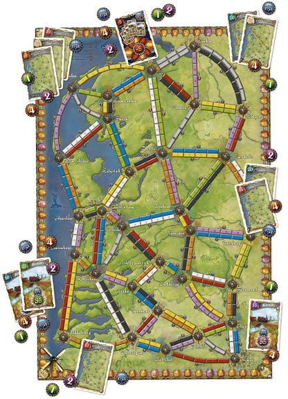 Les Aventuriers Du Rail - Ticket To Ride Pays Bas_Jeu-de-société