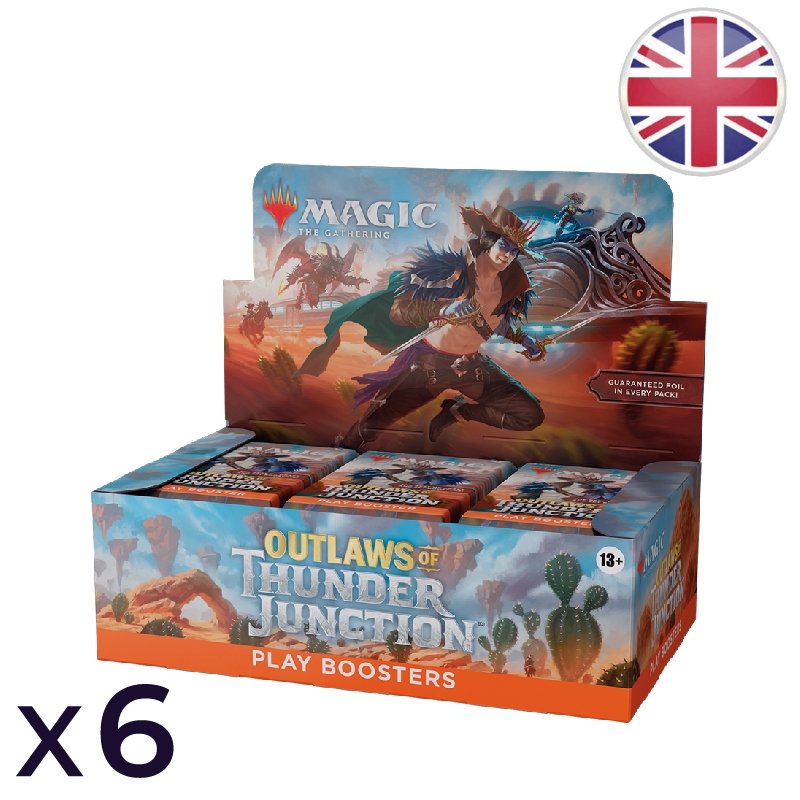 Lot de 6 boites de 36 boosters de jeu Les hors-la-loi de Croisetonnerre - Magic EN