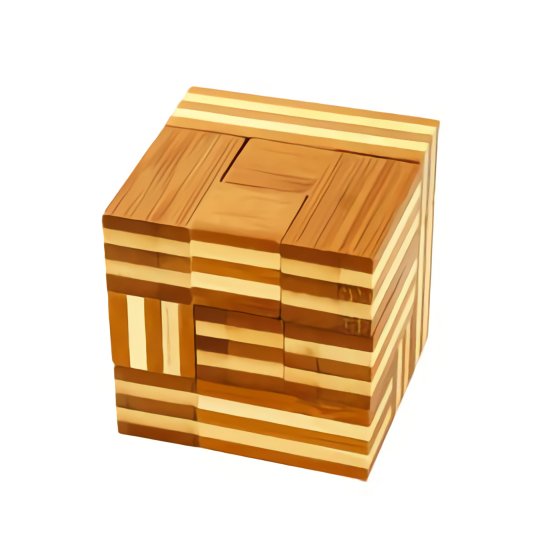 Casse-Tête Bambou 3D - Chaîne Cube