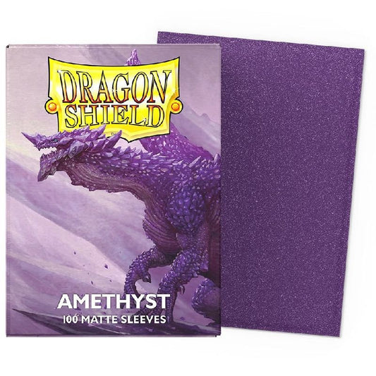 100 Pochettes Matte Format Standard Amethyst - Dragon Shield
