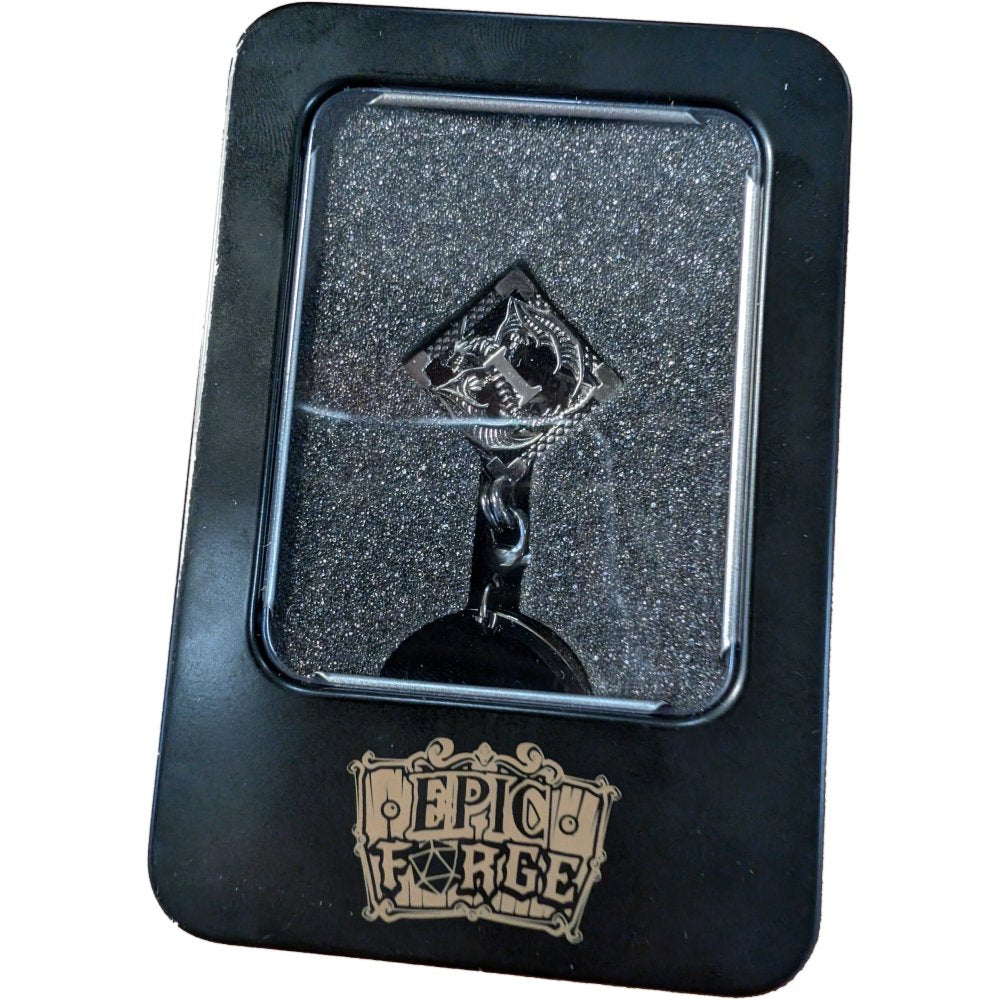 Porte-clés D6 + Set de 7 mini-dés Métal