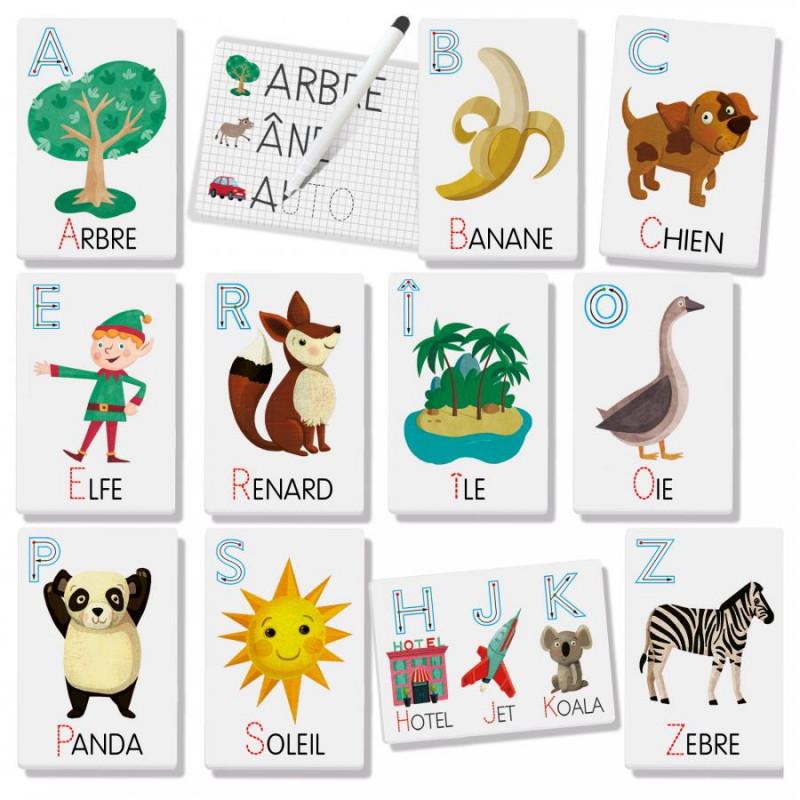 Flashcards Ardoisettes Je Lis Et J'Ecris_Jeu-de-société