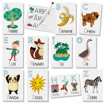 Flashcards Ardoisettes Je Lis Et J'Ecris_Jeu-de-société