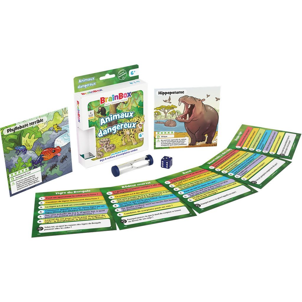 BrainBox Pocket : Animaux Dangereux_Jeu - de - société