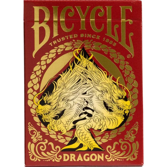 Jeu de 54 Cartes Dragon Rouge - Vélo