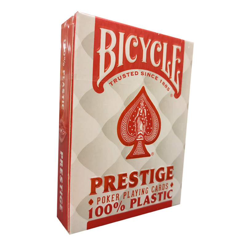 Jeu de 54 Cartes Poker Prestige Dos Rouge - Vélo