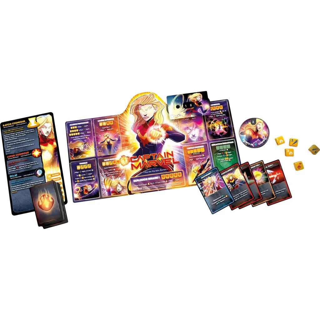 Dice Throne Marvel : Captain Marvel - Black Panther - Dr Strange - Black Widow_Jeu - de - société