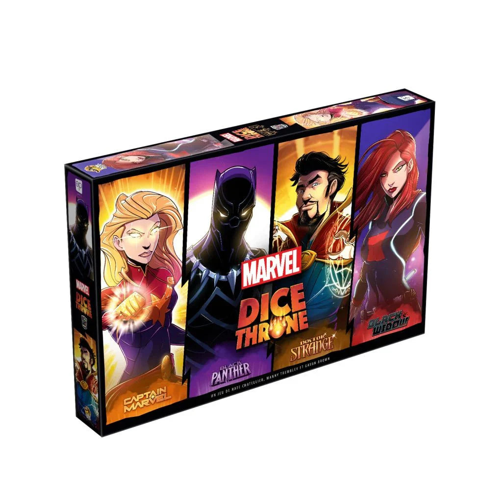 Dice Throne Marvel : Captain Marvel - Black Panther - Dr Strange - Black Widow_Jeu - de - société