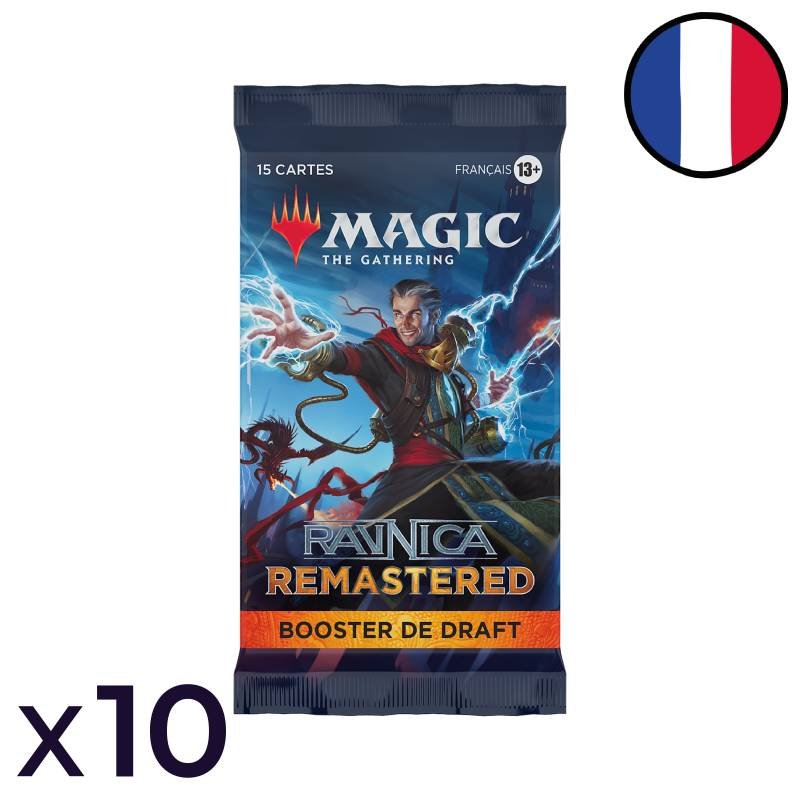 Lot de 10 boosters de draft Ravnica Remastered - Magic FR