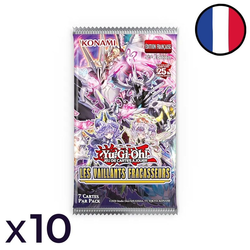 Lot de 10 Boosters Les Vaillants Fracasseurs - Yu-Gi-Oh! FR