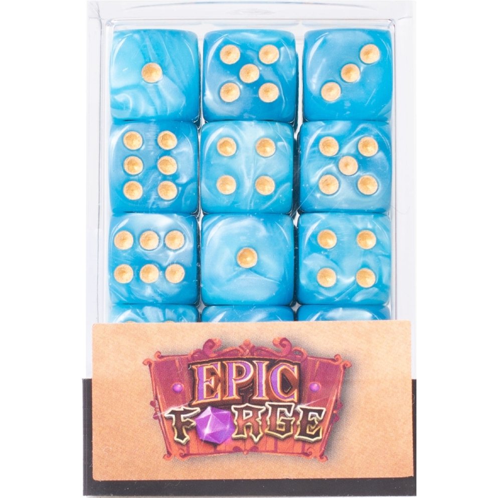 Set de 36 dés D6 12mm bleus - Epic Forge