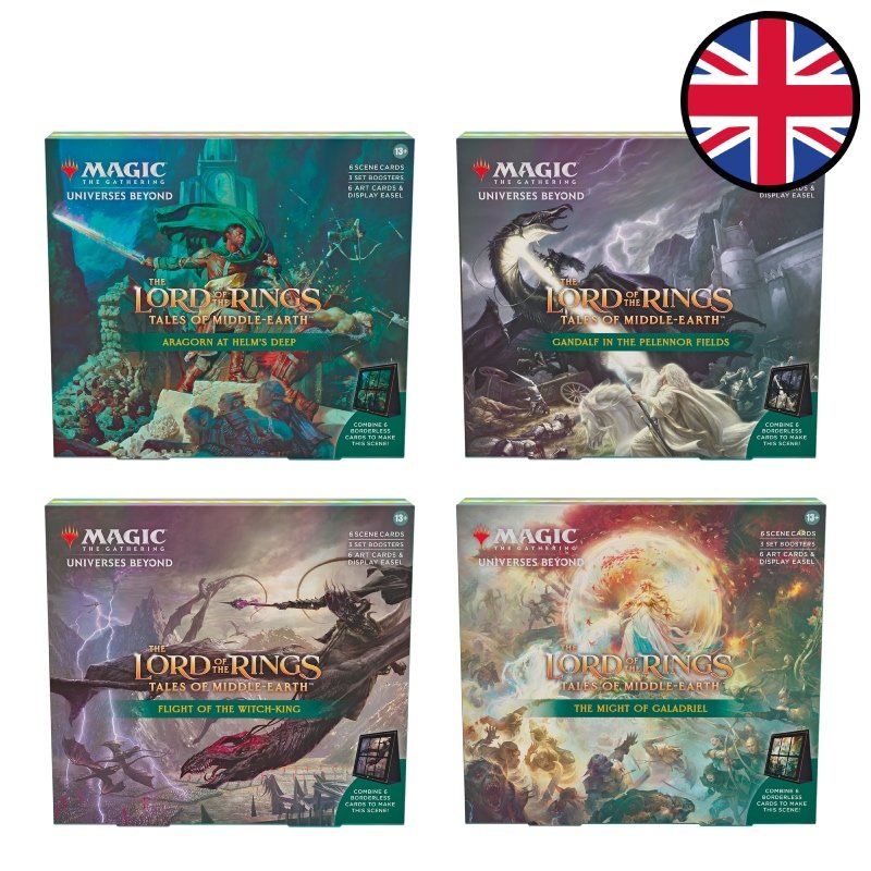 Lot des 4 Coffret scéniques Le Seigneur des Anneaux : chroniques de la Terre du Milieu™ - Magic FR
