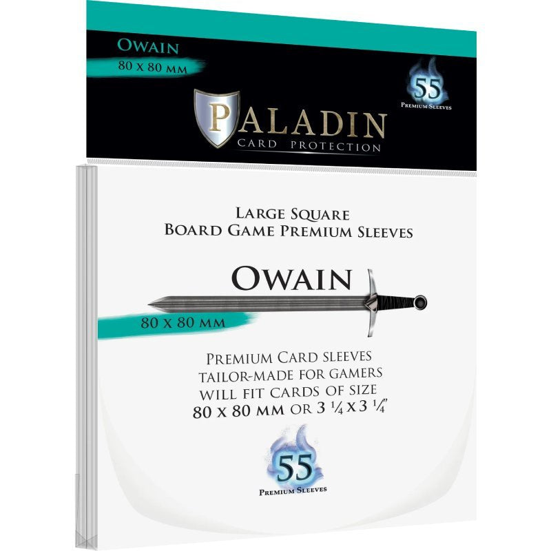 55 pochettes transparentes Owain (80 × 80 mm) - Paladin
