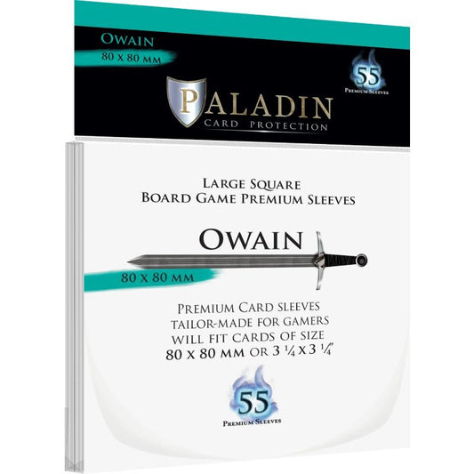 55 pochettes transparentes Owain (80 × 80 mm) - Paladin