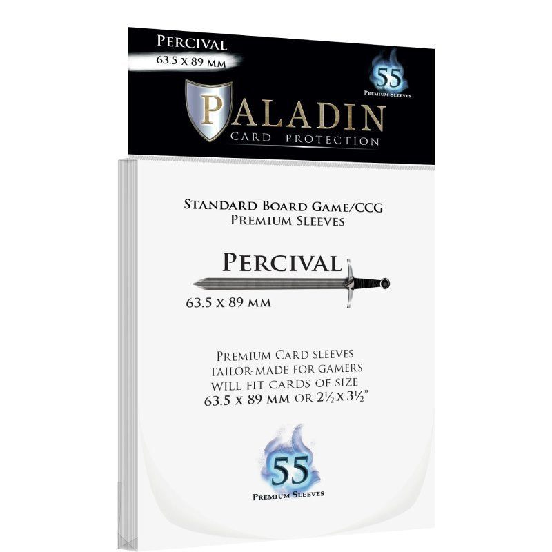 55 pochettes transparentes Percival format Standard (63,5 × 89 mm) - Paladin